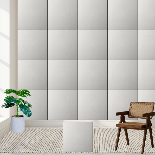 Carreau Carrelage en céramique minimaliste en grain blanc (Minimalist White Wood Grain Ceramic Tile)