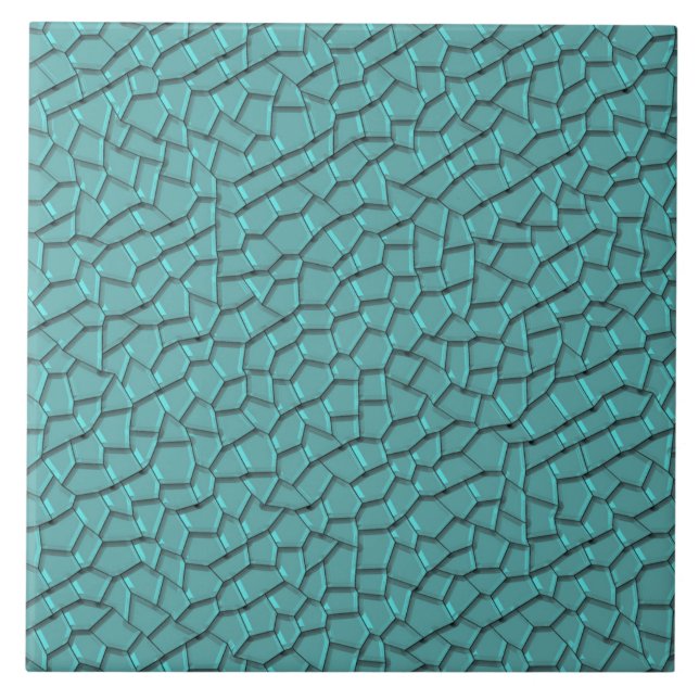 Carreau Carrelage en céramique Motif Mosaic vert (Devant)