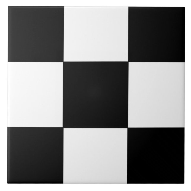Carreau Carrelage en céramique Motif Retro Checkerboard (Devant)