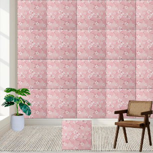 Carreau Carrelage en céramique Motif rose cerisier
