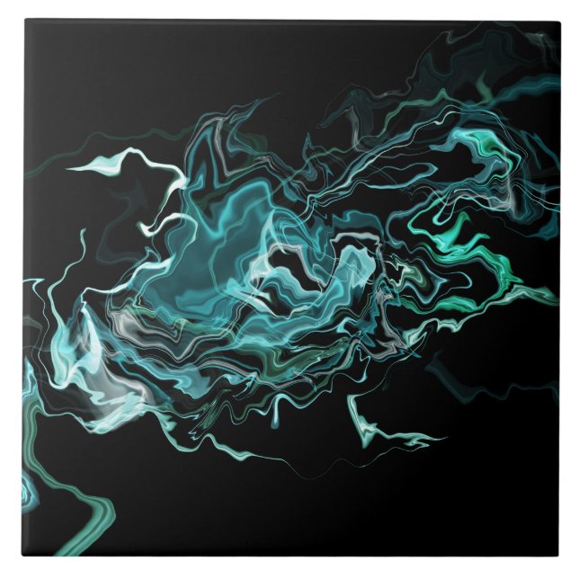 Carreau Carrelage en céramique Ocean Swirl III (Devant)