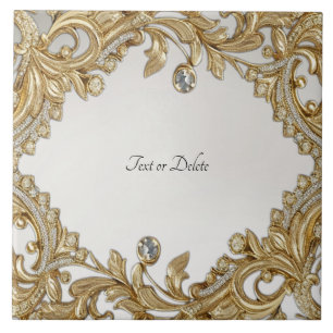 Carreau Carrelage en céramique or