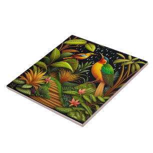 Carreau Carrelage en céramique pour oiseaux tropicaux