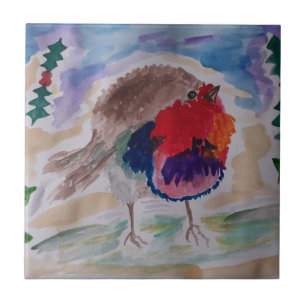 Carreau Carrelage en céramique Robin de Noël