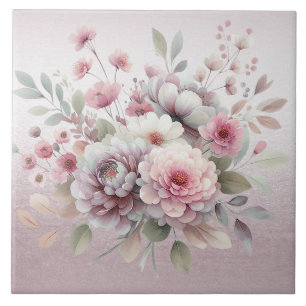 Carreau Carrelage en céramique rose blanc moderne