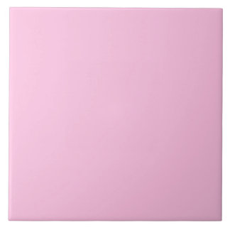 Carreau Carrelage en céramique rose clair.