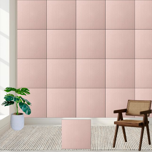 Carreau Carrelage en céramique rose vif moderne (Modern Blush Pink Geometric Ceramic Tile)