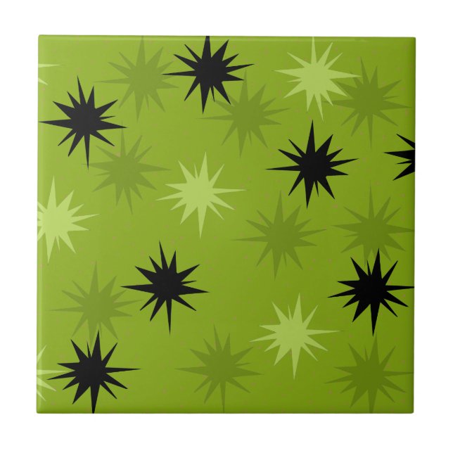 Carreau Carrelage en céramique Starburts Vert Atomique (Devant)