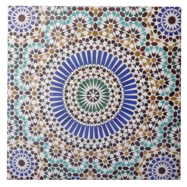 Carreau Carrelage en céramique - Style antique marocain (Devant)