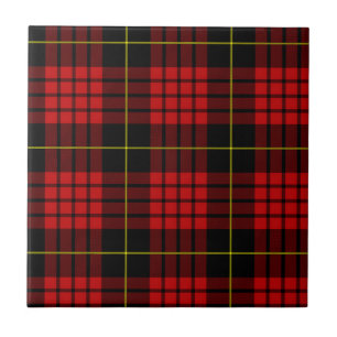 Carreau Carrelage en céramique Tartan rouge