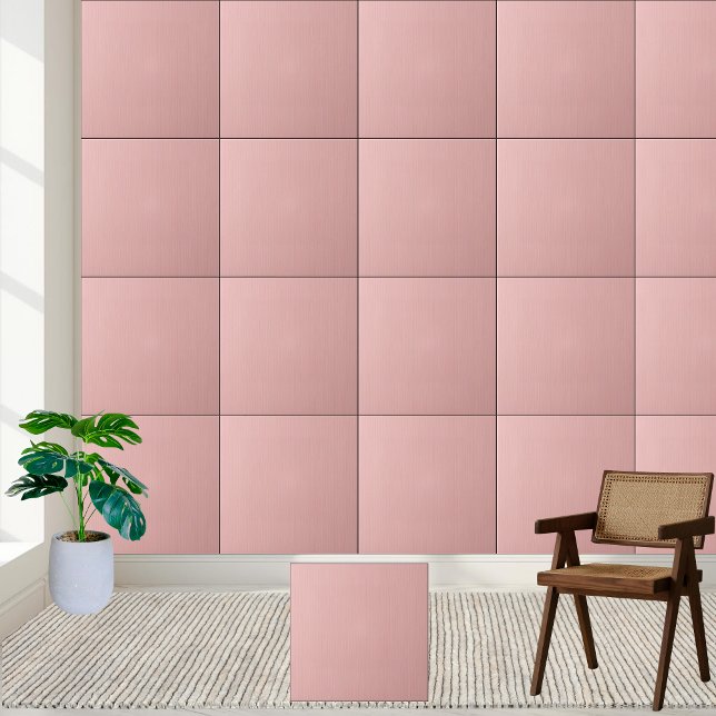 Carreau Carrelage en céramique texturé rose doux moderne (Modern Soft Pink Textured Ceramic Tile)