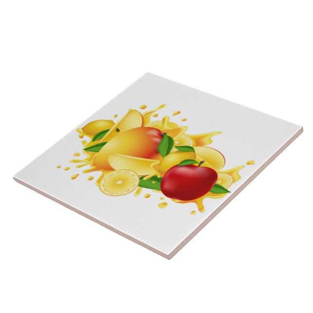 Carreau Carrelage en céramique/Trivet-Fruits Carrelage en  (Côté)