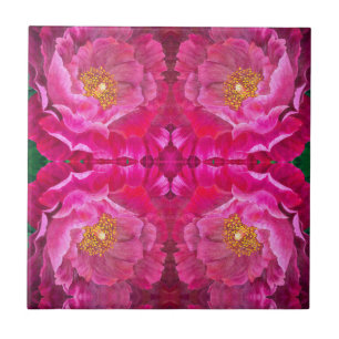 Carreau Carrelage en céramique / Trivet - Rose de cactus