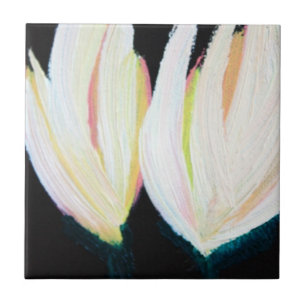Carreau Carrelage en céramique Tulipes peintes