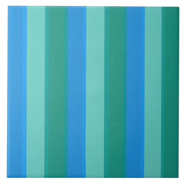 Carreau Carrelage en céramique Turquoise atomique et rayur (Devant)