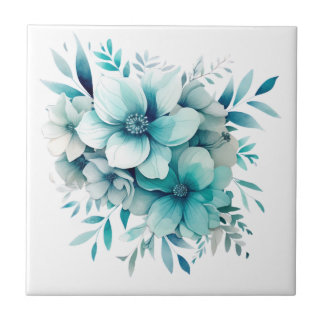 Carreau Carrelage en céramique turquoise claire