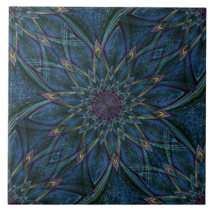 Carreau Carrelage en céramique Turquoise multicolore