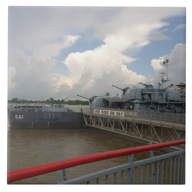 Carreau Carrelage en céramique USS KIDD (Devant)