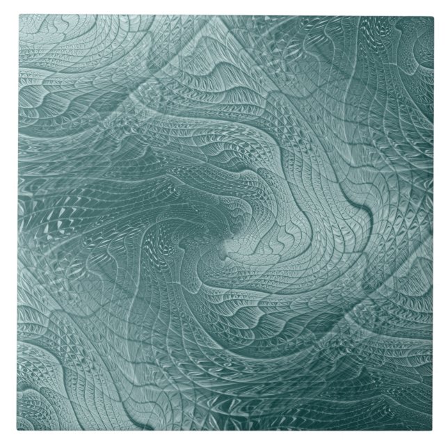 Carreau Carrelage en céramique vert transparent (Devant)