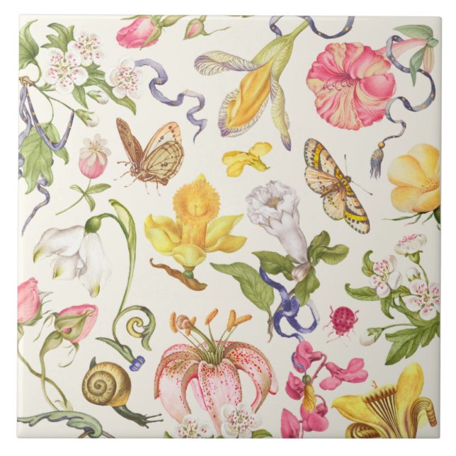 Carreau Carrelage en céramique vintage (Devant)