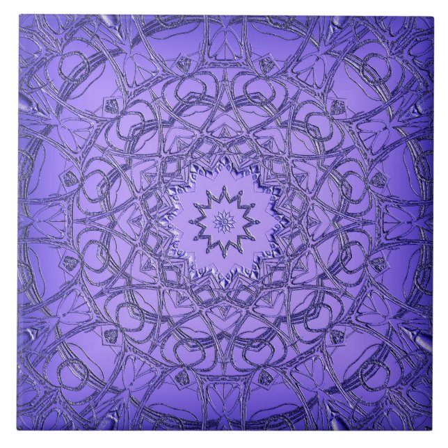 Carreau Carrelage en céramique violet (Devant)