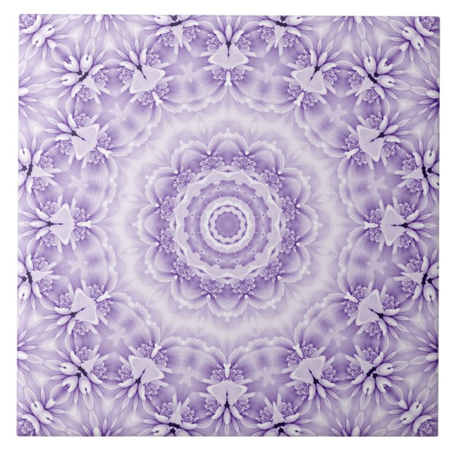 Carreau Carrelage en céramique violet blanc (Devant)