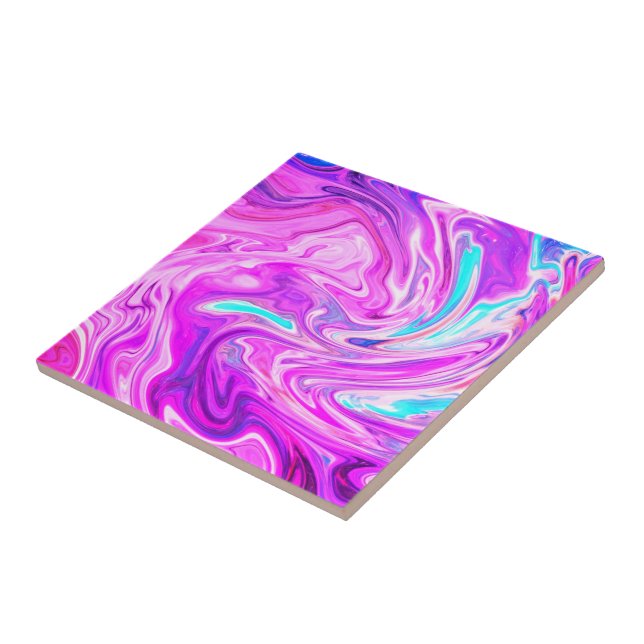 Carreau Carrelage en céramique violet rose violet Abstrait (Côté)