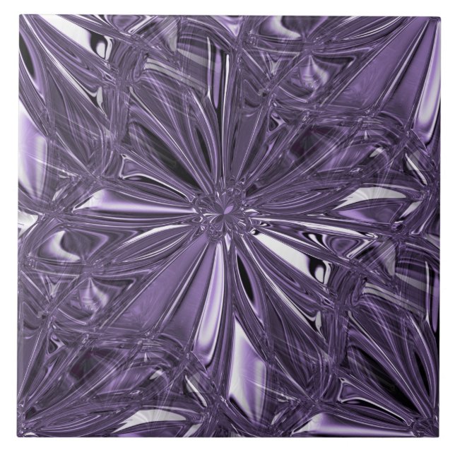 Carreau Carrelage en céramique violet sans joint (Devant)