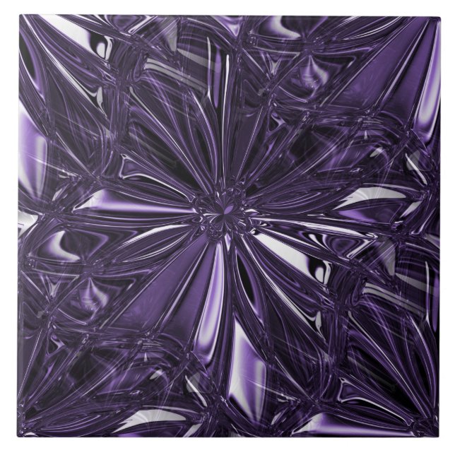Carreau Carrelage en céramique violet sans joint (Devant)