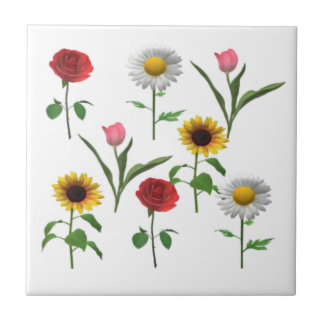 Carreau Carrelage en céramique Zazzle 4.25" x 4.25, Petit