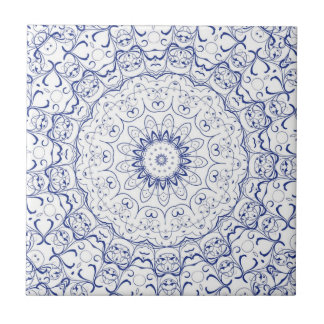 Carreau Carrelage en dentelle bleu