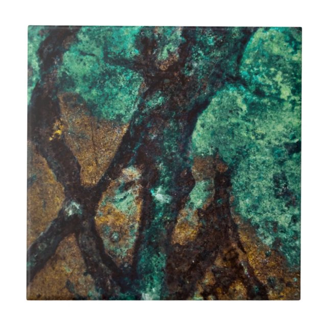 Carreau Carrelage en pierre verte (Devant)