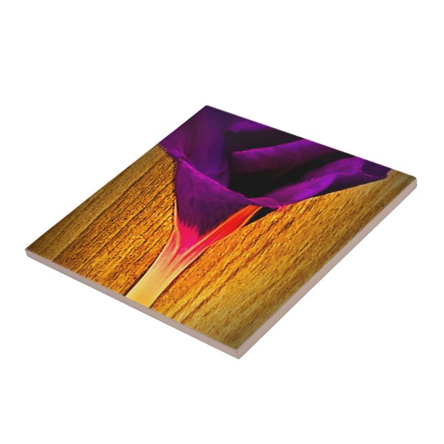 Carreau Carrelage fleuri décoratif (Côté)