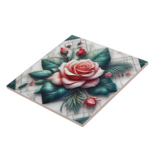 Carreau Carrelage floral complexe mosaïque