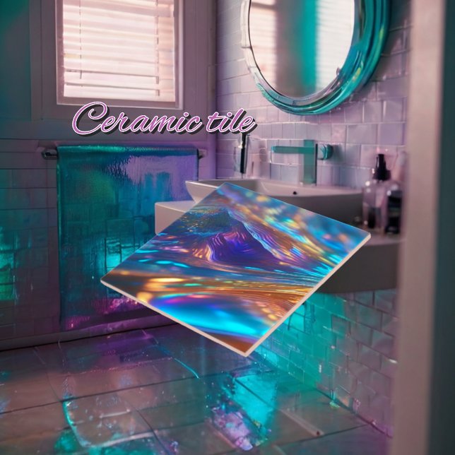 Carreau Carrelage Holographique en céramique (Créateur téléchargé)