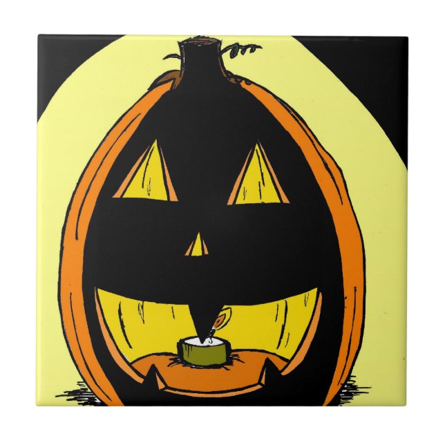 Carreau Carrelage Jack o' Lantern (Devant)