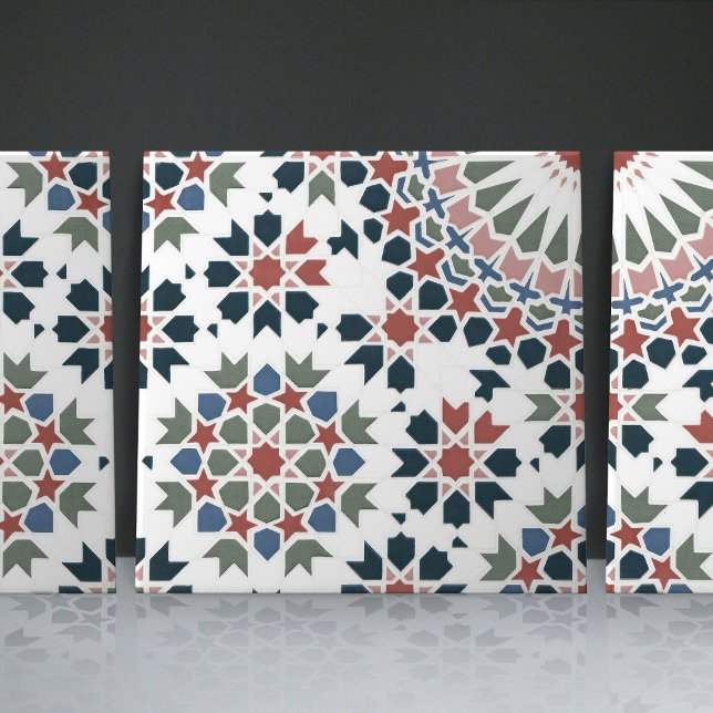 Carreau Carrelage marocain fleuri géométrique Accent décor (Créateur téléchargé)