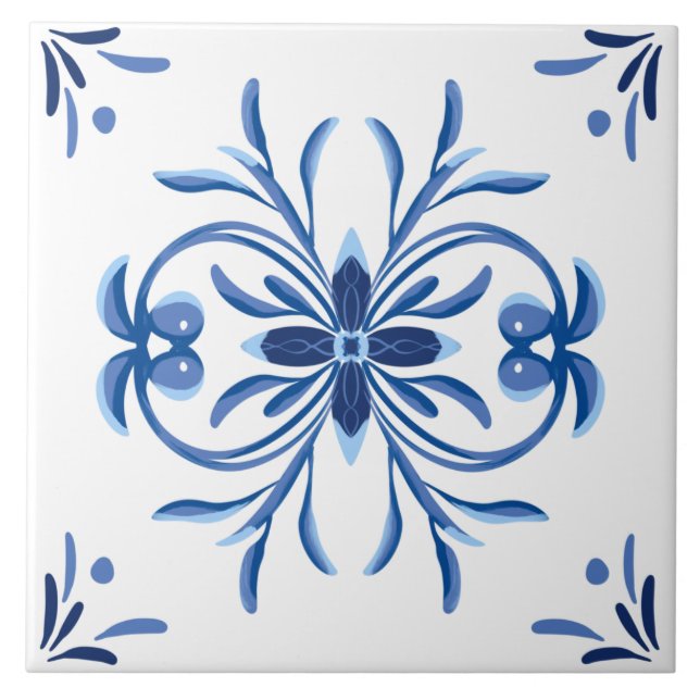 Carreau Carrelage méditerranéen, Carrelage sicilien, majol (Devant)