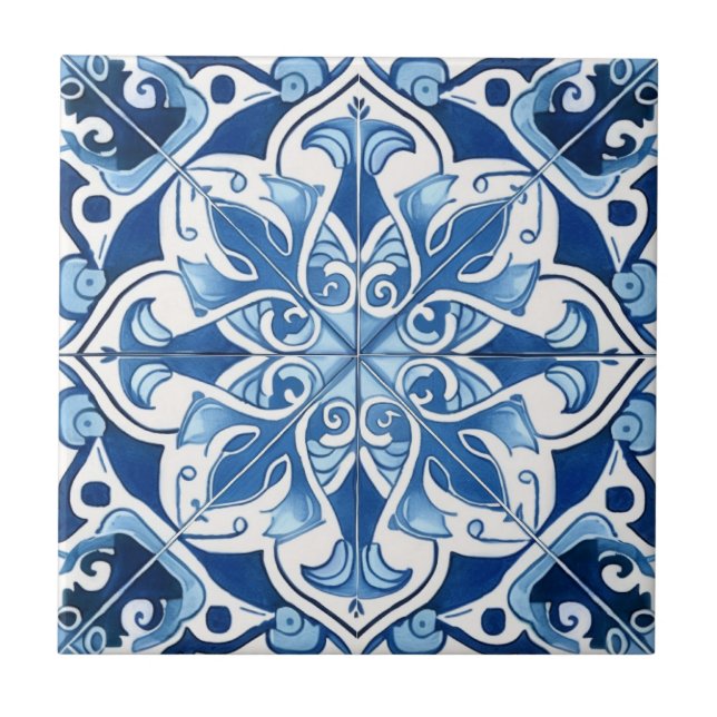 Carreau Carrelage méditerranéen, Portugais, Azulejo, Majol (Devant)