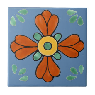Carreau Carrelage mexicain, Fleur occidentale,