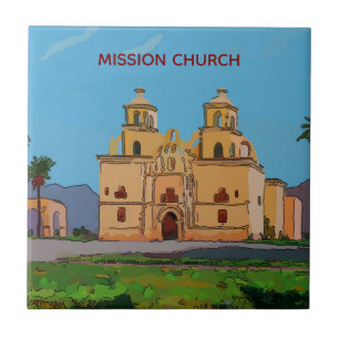 Carreau Carrelage mexicain, Vielle mission espagnole Carre