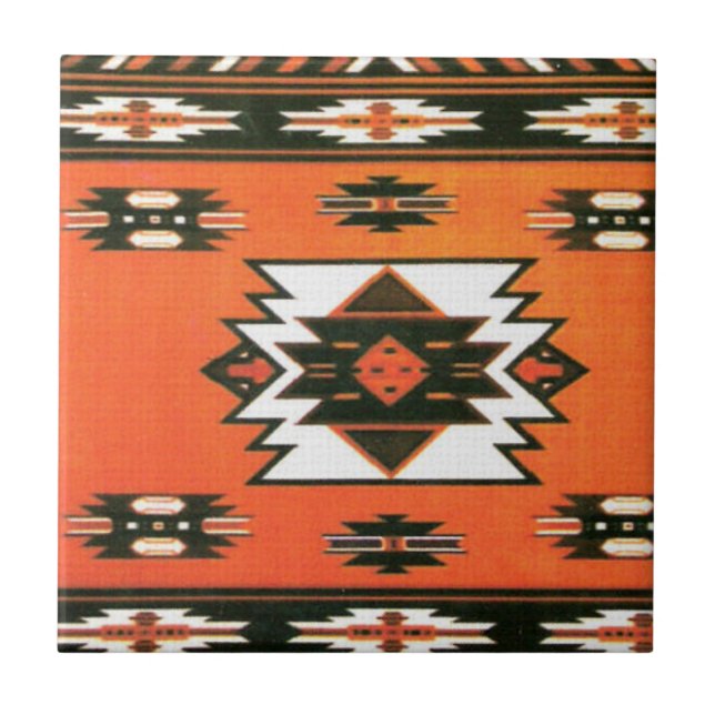 Carreau Carrelage Motif de style sud-ouest (Devant)