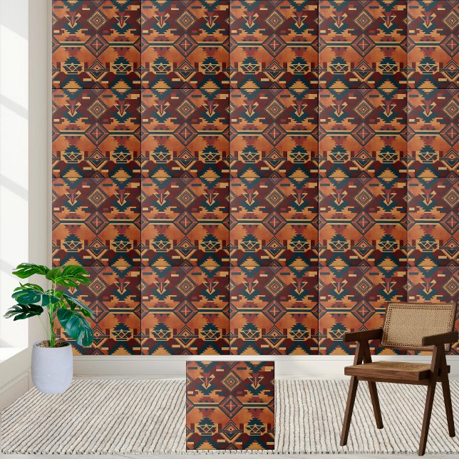 Carreau Carrelage Motif inspiré de Kilim pour le backsplas (Kilim Inspired Pattern Tile for Kitchen Backsplash)