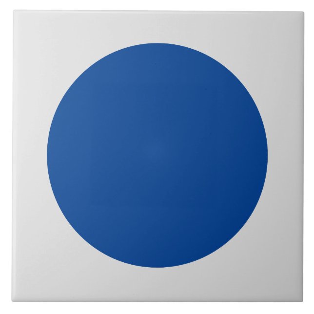 Carreau Carrelage motif moderne bleu et blanc Polka (Devant)