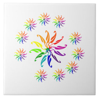 Carreau Carrelage - Motifs de feuilles colorées