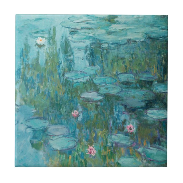 Carreau Carrelage nénuphar (Claude Monet, 1915) (Devant)