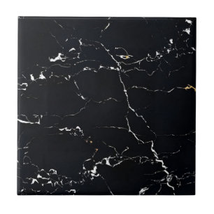 Carreau Carrelage noir et or