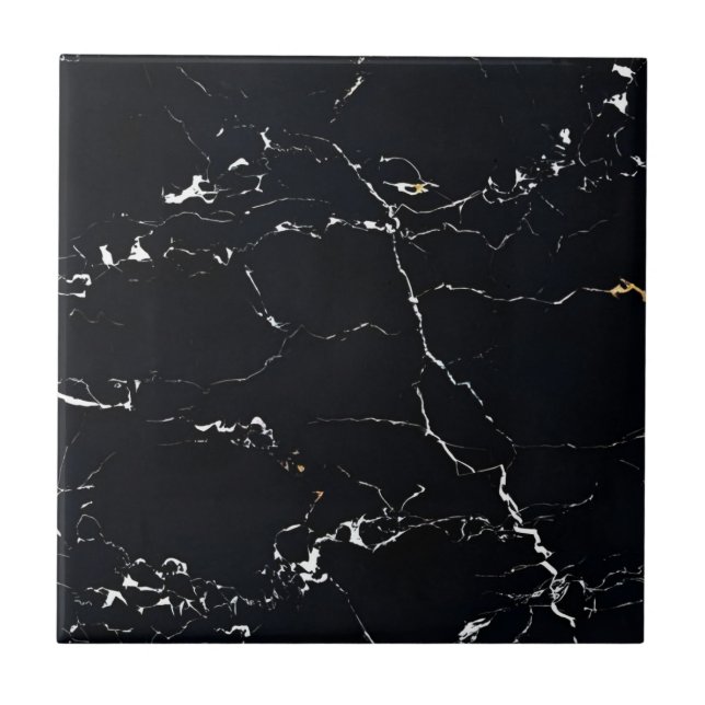 Carreau Carrelage noir et or (Devant)