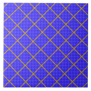 Carreau Carrelage or et bleu