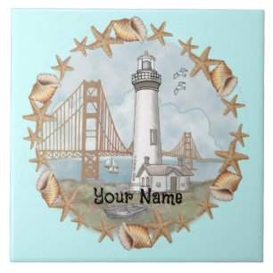 Carreau Carrelage phare des coquilles de Californie